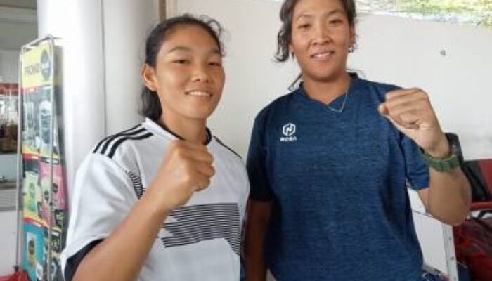 Dua Srikandi Tinju Pra PON Babel Dalam Pemusatan Latihan
