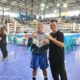 Vella Delvia Atlet tinju bersama Coach Anton di GOR Flobanmora kupang NTT.Dok Ist