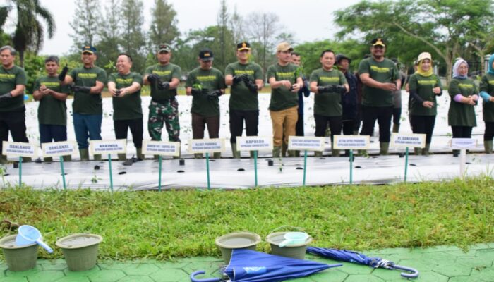 Danrem Bersama Forkopimda Babel Tanam Cabai dan Tanaman obat Keluarga