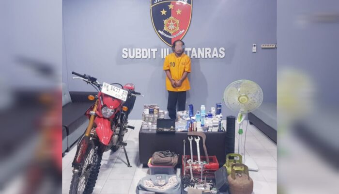 DG alias Dedi Resedivis Curat Asal Pangkalpinang Diringkus Tim Jatanras Polda Babel Usai Beraksi Di 3 TKP