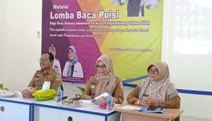Pj Wako Pangkalpinang Apresiasi Lomba Baca Puisi Bagi Guru Bahasa Indonesia