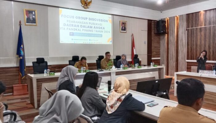 Sekda Mie Go Pimpin FGD Publikasi Daerah Dalam Angka Kota Pangkalpinang