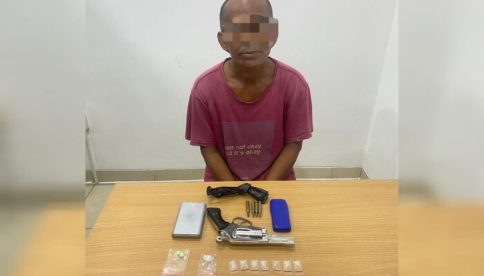 Miliki Paket Narkoba Dan Senpi Rakitan Pria Paruh Baya Diringkus Ditresnarkoba Polda Babel