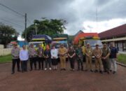 Pj Bupati M Haris Lepas Armada Distribusi Logistik Pemilu 2024 di Kabupaten Bangka