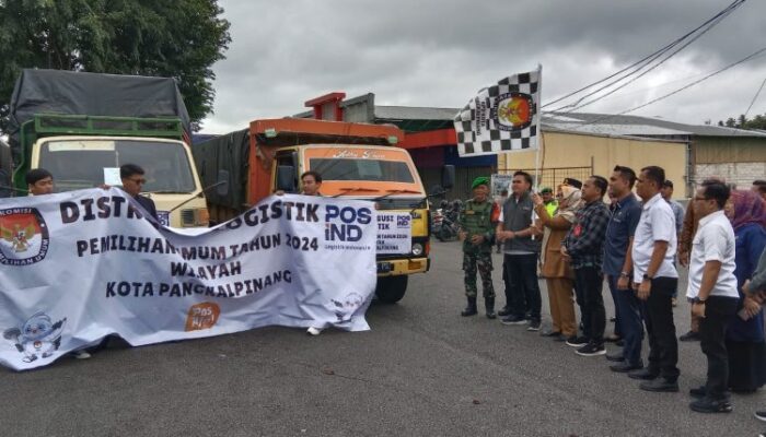 Pj Walikota Pangkalpiang Hadiri Pelepasan Distribusi Logistik Pemilu Tahun 2024
