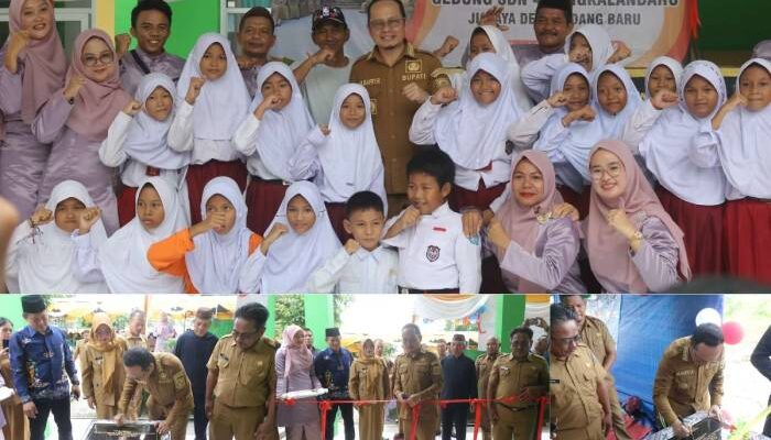 Bupati Bangka Tengah Resmikan 2 Bangunan Baru Sekolah Dasar