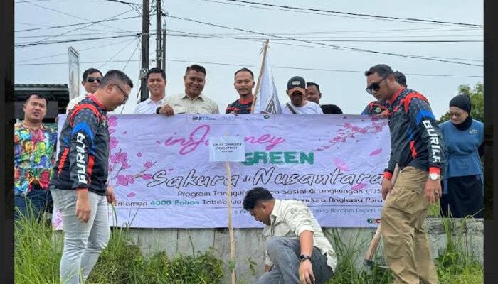 Tanam Ribuan Pohon Tabibuya PT AP II Berpartisipasi Peringati HUT Iinjourney ke 2
