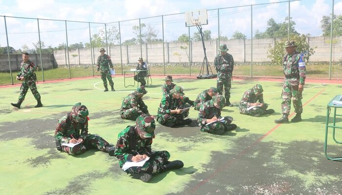 Prajurit Korem 045/Gaya Ikuti Latihan UTP Dalam Mendukung Tugas Pokok Satuan