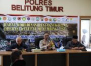 Polres Beltim Gelar Rakor Lintas Sektoral Ketupat Menumbing 2024