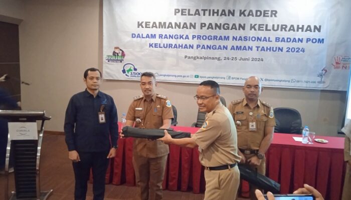BPOM Pangkalpinang Latih Kader Keamanan Pangan Kelurahan