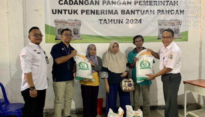 1422 KPM Kecamatan Rangkui Terima Bantuan Cadangan Pangan