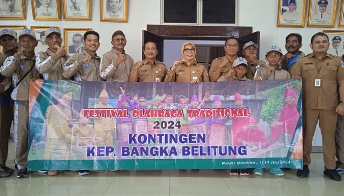 Pj Wako Lepas Kontingen Festival Olahraga Tradisional 2024