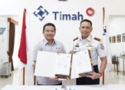 Dirut PT Timah Tandatangani Kerja Sama dengan Kepala Stasiun Bumi Bakamla Babel