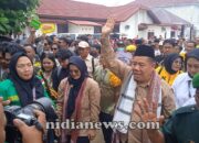 Paslon Hidayat Arsani dan Hellyana Mendaftar ke KPU Bangka Belitung