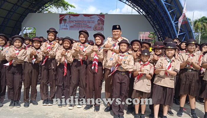 Pj Wako Budi Utama Pimpin Upacara Hari Pramuka ke-63 tahun 2024