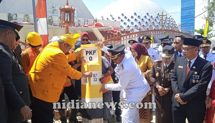 Pj Wali Kota Pangkalpinang, Budi Utama Resmikan Kembali Pal Nol Km