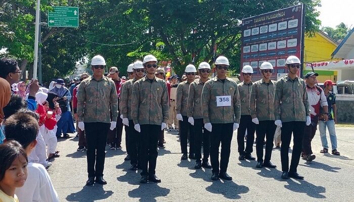 PT Timah Raih Juara Satu Lomba Gerak Jalan Pemkab Babar