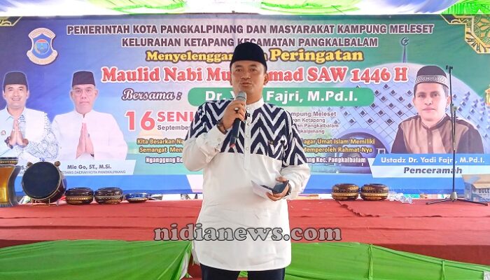 Budi Utama Ajak Warga Kampung Mleset Lestarikan Nganggung