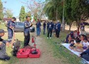 Tim Damkar PT Timah Bersama Alinea Kenalkan Cara Tangani Kebakaran