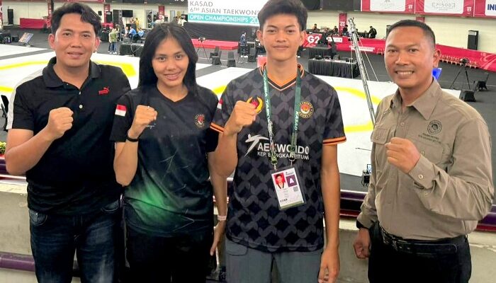 Pengurus Provinsi Taekwondo Indonesia Bangka Belitung Kirim 2 Atlet ke Piala Kasad Asian Taekwondo Open Championships 2024