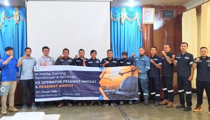 PT Timah Fasilitasi Karyawan Ikuti Sertifikasi Bagi Operator Pesawat dan Angkut