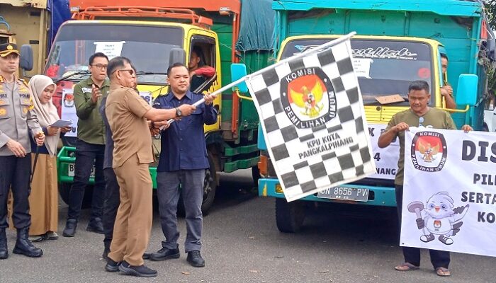 KPU Pangkalpinang Distribusikan Logistik Pilkada Serentak 2024