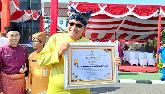 Pj Walikota Budi Utama Raih 3 Penghargaan Dari Pemprov Babel
