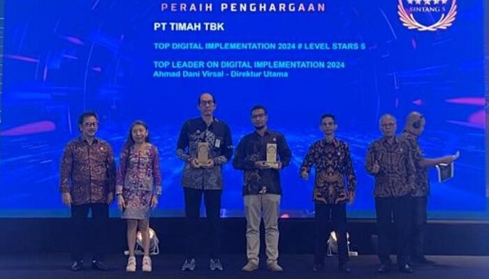 PT TIMAH Raih Dua Penghargaan dalam Top Digital Awards 2024