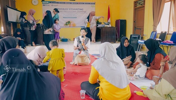 Bersama AIMI Babel, PT Timah Gelar Pembelajaran Gizi Untuk Warga Cupat untuk Cegah Stunting 
