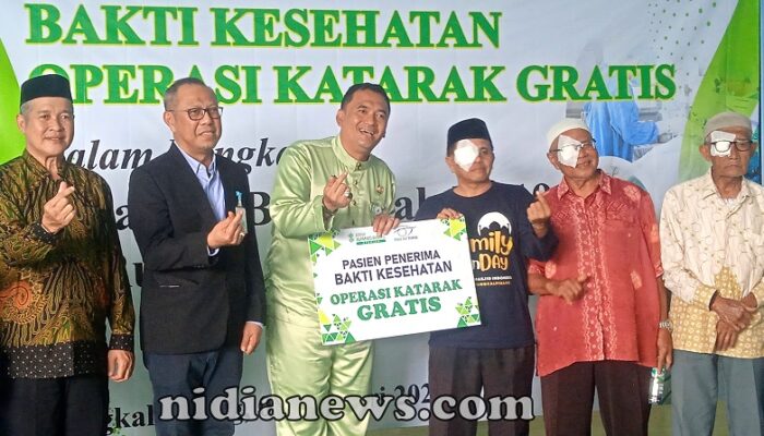 Budi Utama Bersamai Bank Sumsel Babel Syariah Gelar Operasi Katarak Gratis