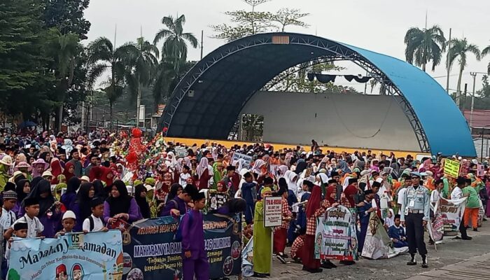 Semarak Pawai Ta’aruf Sambut Bulan Suci Ramadhan di Pangkalpinang
