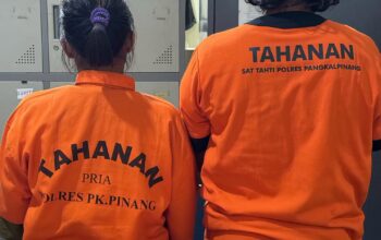 Polresta Pangkalpinang Tangkap Dua Tersangka Pengedar Sabu