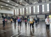 Jalin Sinergi dan Harmonisasi, PT Timah Gelar Senam Bersama Pemerintah Kecamatan dan Kelurahan di Mentok 