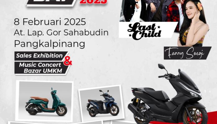 Honda AT Family Day Siap Manjakan Pengguna Matic! Honda Babel Beri Kejutan Transformasi New Honda PCX dan Honda Scoopy Pada Gelaran Konser Musik Sounds Of Babel