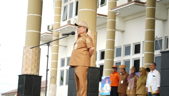 Pj Wali Kota Pangkalpinang Unu Ibnudin Pimpin Apel Perdana ASN dan PHL