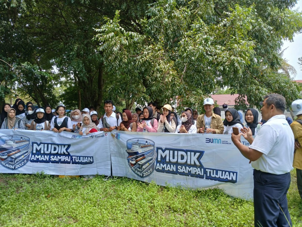 Peserta Mudik Gratis Bersama PT Timah