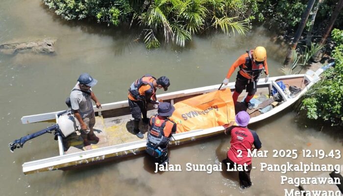 Penemuan Mayat di Sungai Selindung Pangkalpinang, Gegerkan Warga