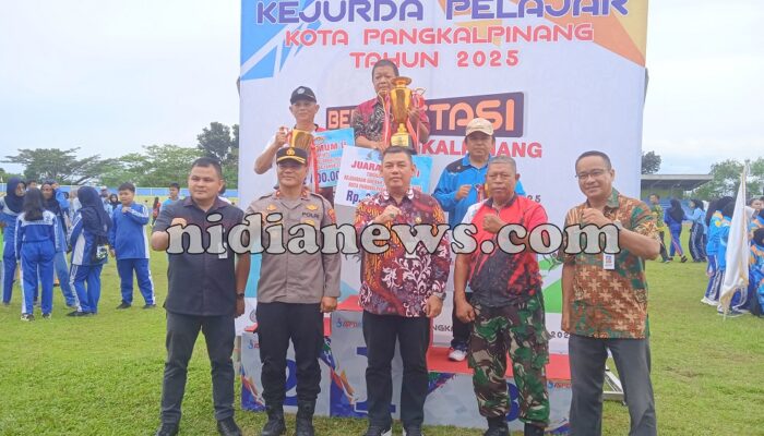 Plt Asisten Perekonomian dan Pembangunan Kota Pangkalpinang Juhaini Tutup Resmi Kejurda Pelajar 2025