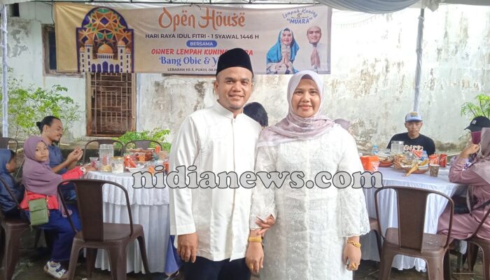 Pemilik Lempah Kuning Muara, Bang Obie dan Yuk Ria, Gelar Open House Idul Fitri 1446 H di Pangkalpinang