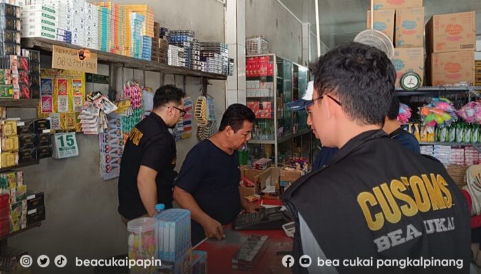 Bea Cukai Pangkalpinang Gelar Operasi Gurita, Sasar Rokok Ilegal di Pulau Bangka