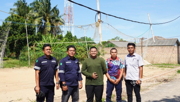 Dorong Budaya Olahraga dan Gaya Hidup Sehat Masyarakat, PT Timah Serahkan Bantuan untuk Renovasi Lapangan Voli di Bangka Selatan