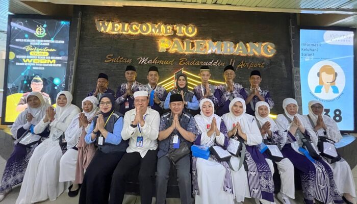 Jemaah Tambahan Kloter 22 Asal Bangka Belitung Tiba di Palembang, Siap Berangkat ke Tanah Suci