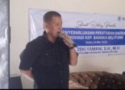 Sosialisasikan Perda No. 7 Tahun 2014, H. Zeki Yamani Ajak Masyarakat Pahami Pengelolaan Pertambangan Mineral