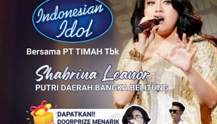 Dukung Shabrina Leanor jadi Juara Indonesia Idol, PT Timah Gelar Nobar di Tiga Kabupaten/Kota di Babel 