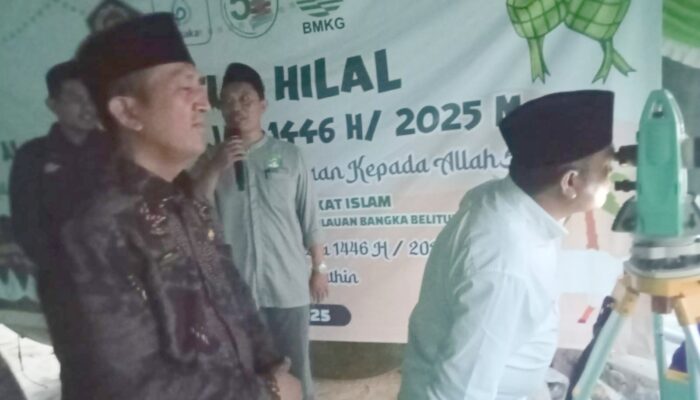 Kemenag Babel Gelar Rukyatul Hilal Awal Dzulhijjah di Pantai Mentok, Hilal Belum Terlihat