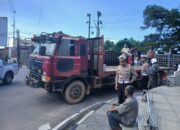 Kapolresta Pangkalpinang: Truk Kontainer Alami Laka Tunggal di Traffic Light Semabung, Tidak Ada Korban Jiwa