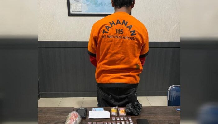 Miliki Puluhan Paket Sabu, Pria Asal Pangkalpinang Diamankan Ditresnarkoba Polda Babel