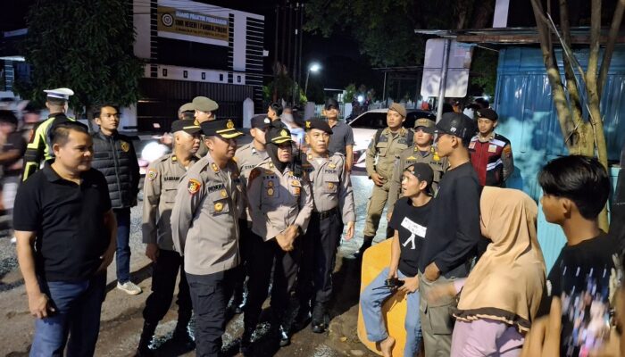 Polresta Pangkalpinang Gelar Patroli Jalan Kaki Gabungan dalam Rangka Operasi Pekat II Menumbing 2025