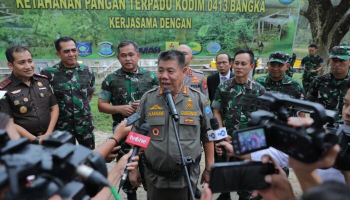 Pemprov Kep. Babel Hibahkan Lahan 9,6 Hektare untuk Korem 045/Garuda Jaya, Disaksikan Kasad Jenderal Maruli Simanjuntak