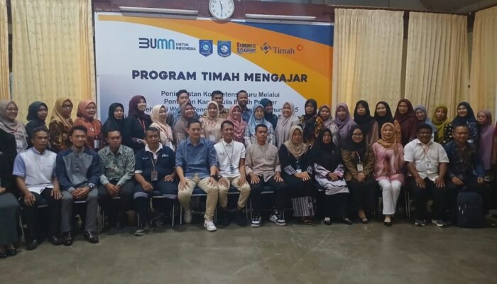 Geliatkan Literasi Melalui Penulisan Karya Ilmiah Populer, Puluhan Guru di Bangka Barat Antusias Ikuti Program Timah Mengajar